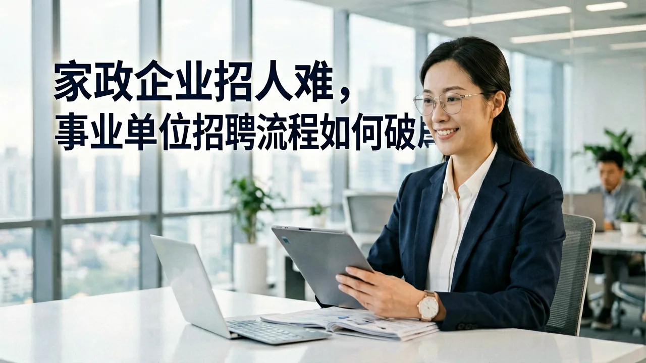 家政企业招人难，事业单位招聘流程如何破局